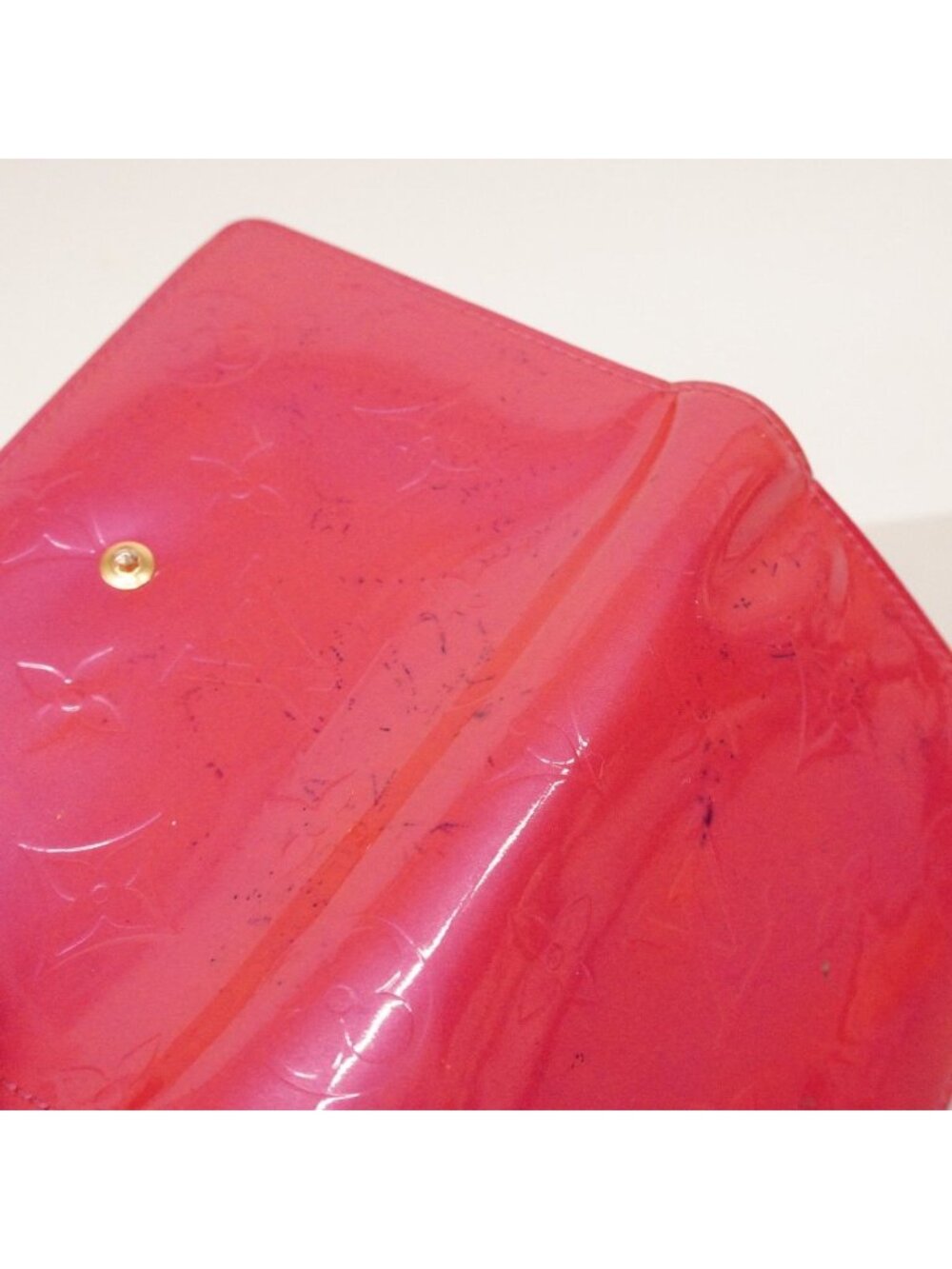 Louis Vuitton Wallet Vernis Portomonevie Viennois Fuchsia Pink - Picture 9 of 10